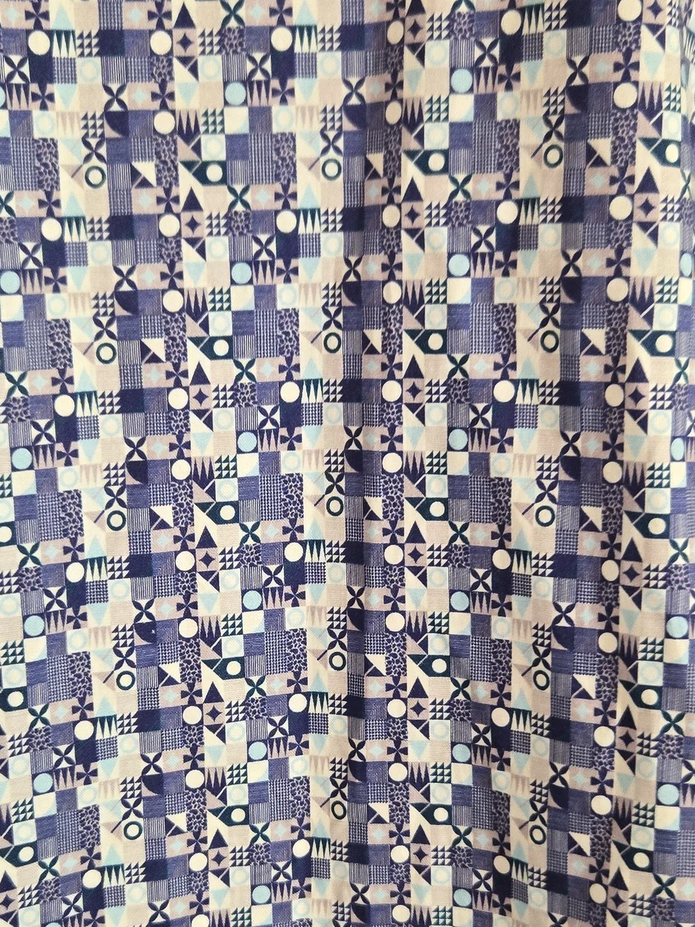 Robert Graham Blue Geometric Print Men's Shirt